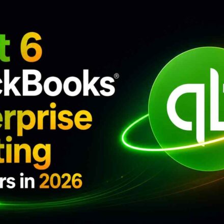 Best 6 QuickBooks Enterprise Hosting Providers in 2026 featured image with QuickBooks logo, modern dark background, green and orange neon accents, and ReaThis branding.