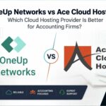 OneUp Networks vs Ace Cloud Hosting comparison for accounting firms featuring cloud hosting, security, performance, and pricing analysis with ReaThis branding.