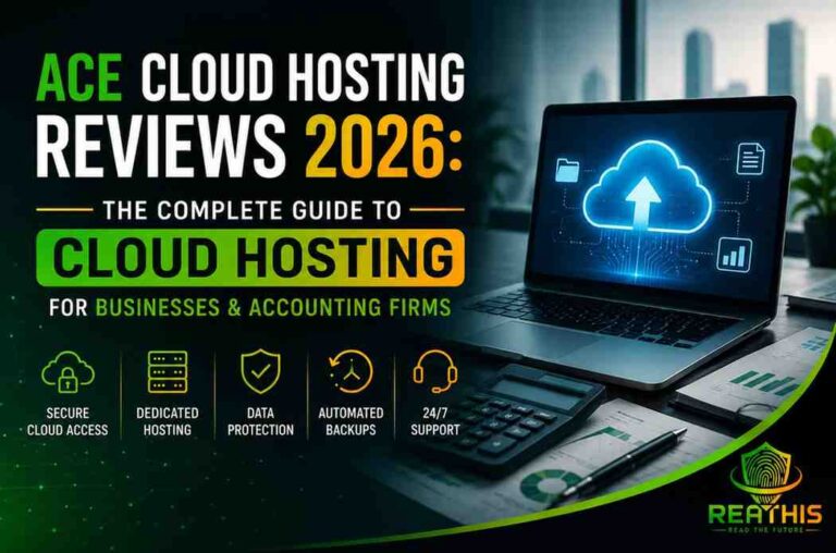 Ace Cloud Hosting Reviews 2026 featured image showing cloud hosting, dedicated servers, data protection, automated backups, and 24/7 support for businesses and accounting firms.